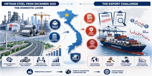 Vietnam Steel from 2026: The Domestic Lever and the Export Challenge