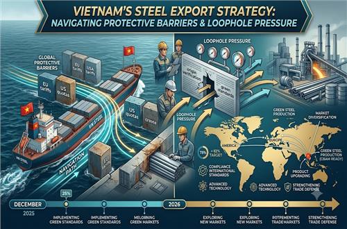Vietnam’s Steel Export Strategy from December 2025: Navigating Protective Barriers and 