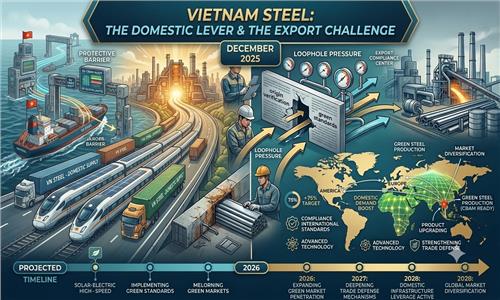 Vietnam Steel from December 2025: The Domestic Lever and the Export Challenge